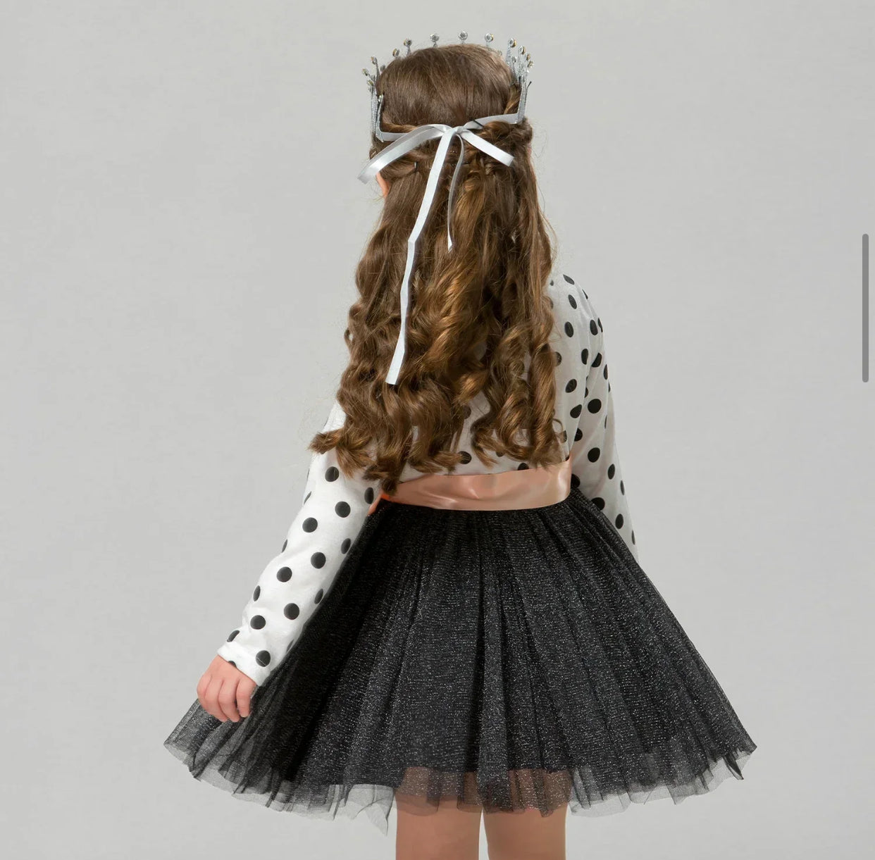 Girls Polka Dot Tulle Dress (Age 3-7YRS)