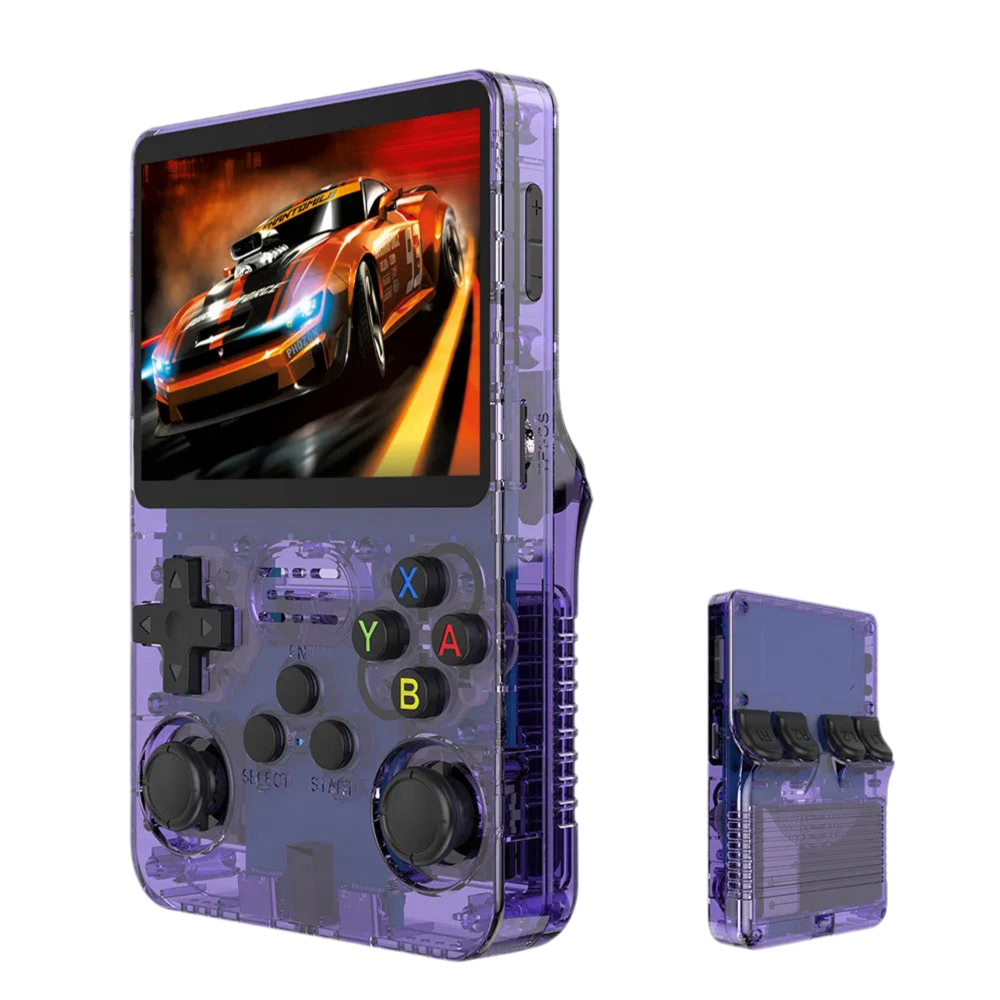 Retro R36S Handheld Video Game Console – 3.5” IPS Screen | 128GB Pocket Player with 10,000+ Preloaded Games | Linux System