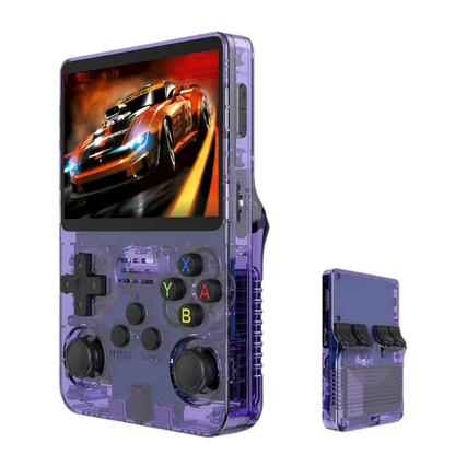 Retro R36S Handheld Video Game Console – 3.5” IPS Screen | 128GB Pocket Player with 10,000+ Preloaded Games | Linux System