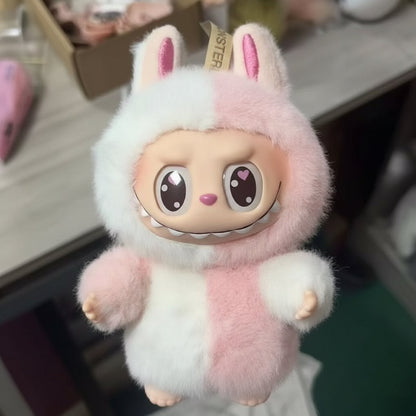 Dreamy Lattice Pink Labubu Plush (17cm)