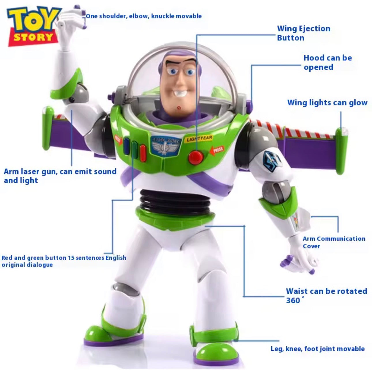 Buzz Lightyear Action Figure Robot