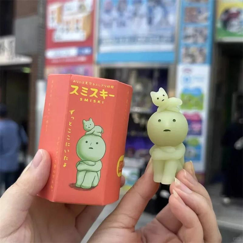 Smiski Hippers Toilet Glow-in-the-Dark â€“ Mini Blind Box Figure | Stick-On Character Toy