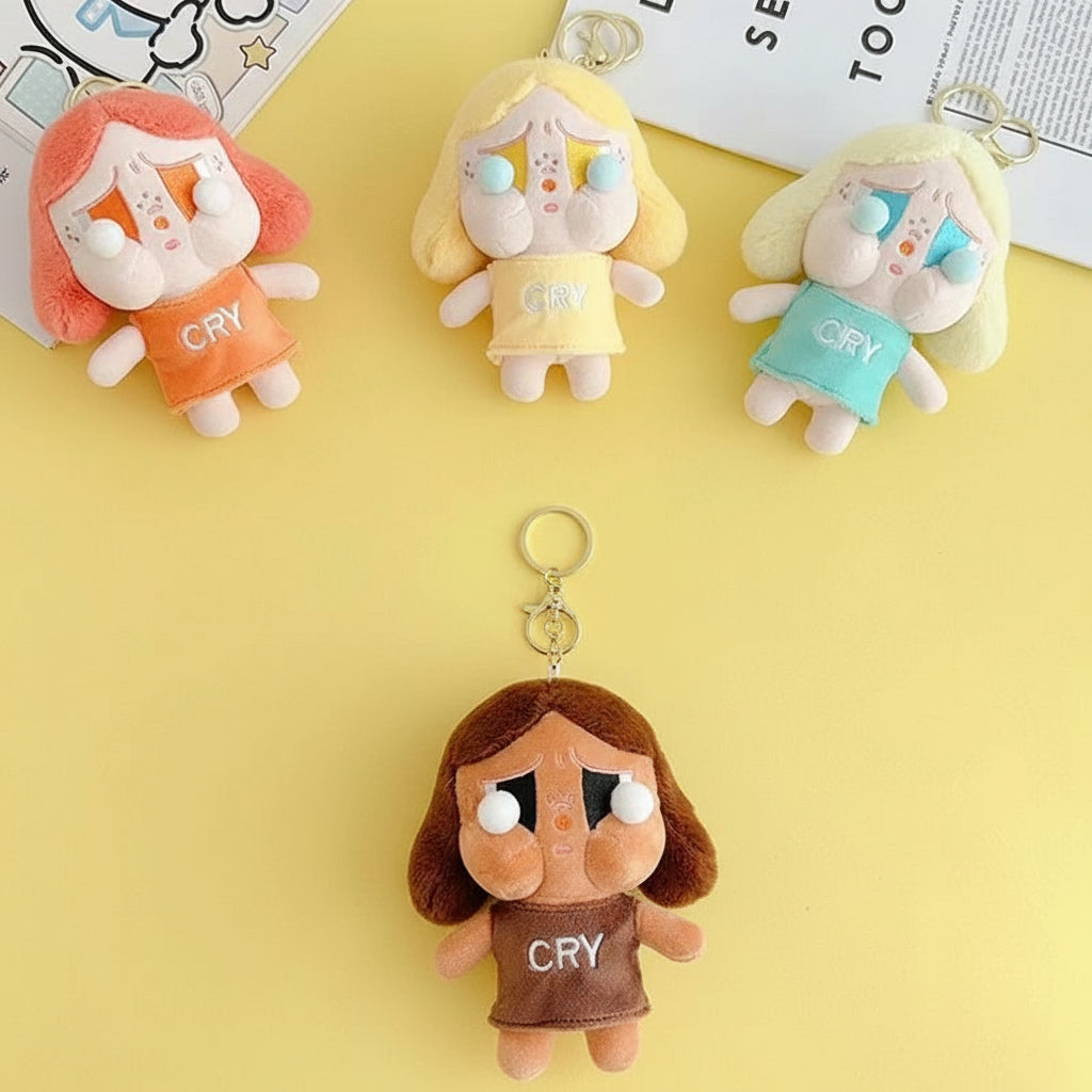 POP MART Crybaby Plush Keychain â€“ 13cm Soft Character Accessory
