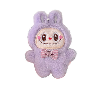 Labubu Plush Keychain â€“ Cute Cartoon Bag Charm Purple