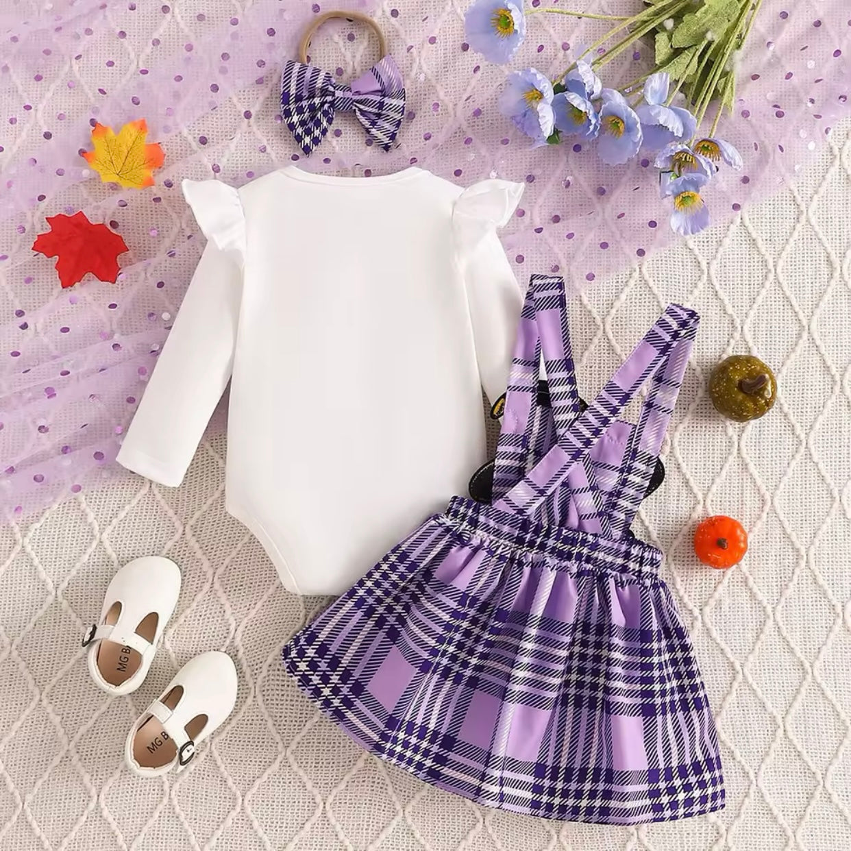 Baby Girls Ghost Halloween Bodysuit & Dress Costume (Age Newborn - 24M)