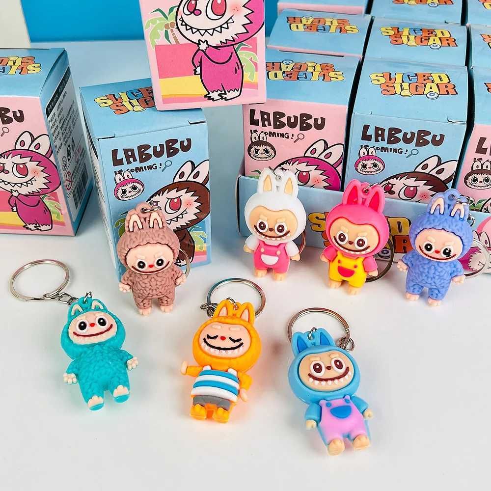 Labubu The Monsters Blind Box Keychain Set – 24-Piece PVC Figure Dolls