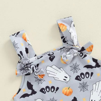 Baby Ghost Halloween Jumpsuit (Age 3M-18M)