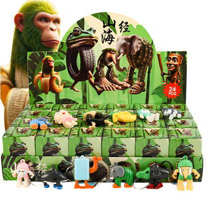 Italian Brainrot Blind Box Figures Tralalero Tralala or Tung Tung Tung Sahur - 24 Pack