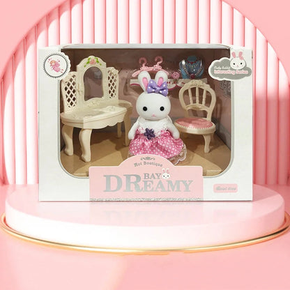 Little Rabbit Dresser Scene Playset – Simulation Modelling Toy Multi Dresser