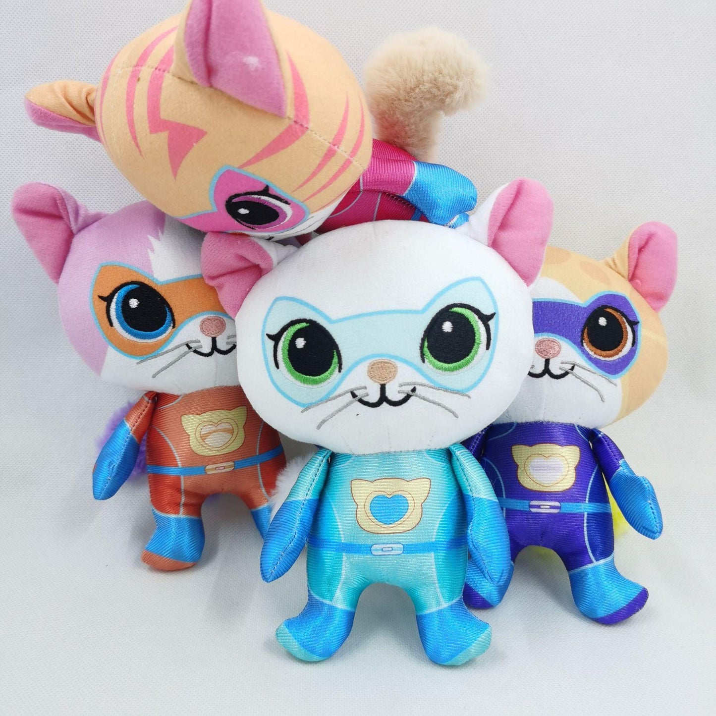SuperKitties Plush Cat Team â€“ 18cm | Soft Hero Cat Plush Dolls