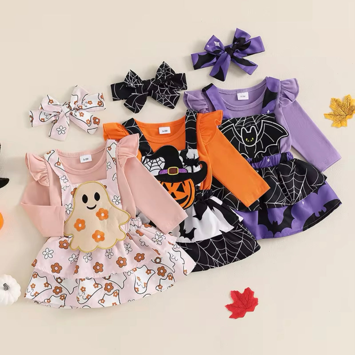 Baby Girls Halloween Bodysuit & Dress Costume (Age Newborn - 18M)