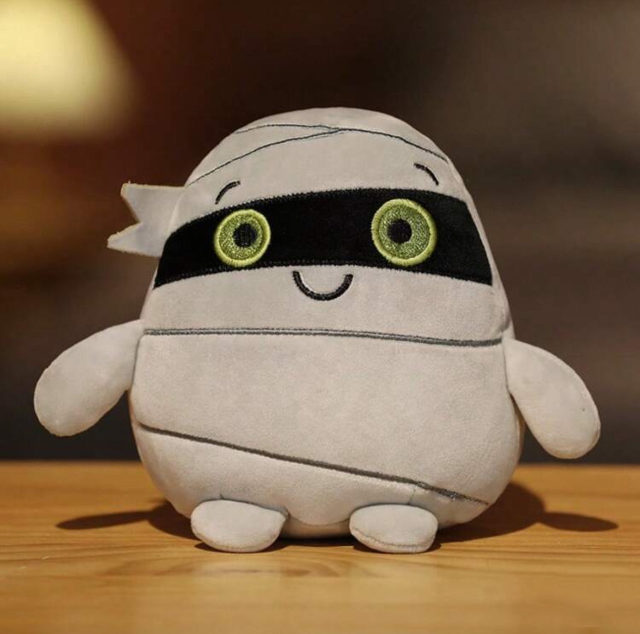 Funny Halloween Plush Dolls – Pumpkin, Zombie, Ghost & Mummy | 20cm Spooky-Cute Throw Pillow & Party Decor 20cm Mummy