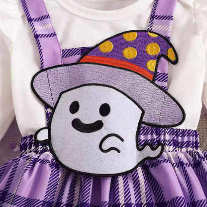 Baby Girls Ghost Halloween Bodysuit & Dress Costume (Age Newborn - 24M)