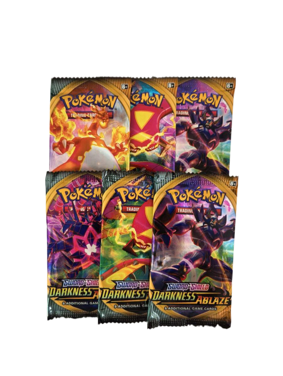 Pokémon Trading Card Game: Sword & Shield—Darkness Ablaze Expansion Multicolor Darkness Ablaze 6 Pack