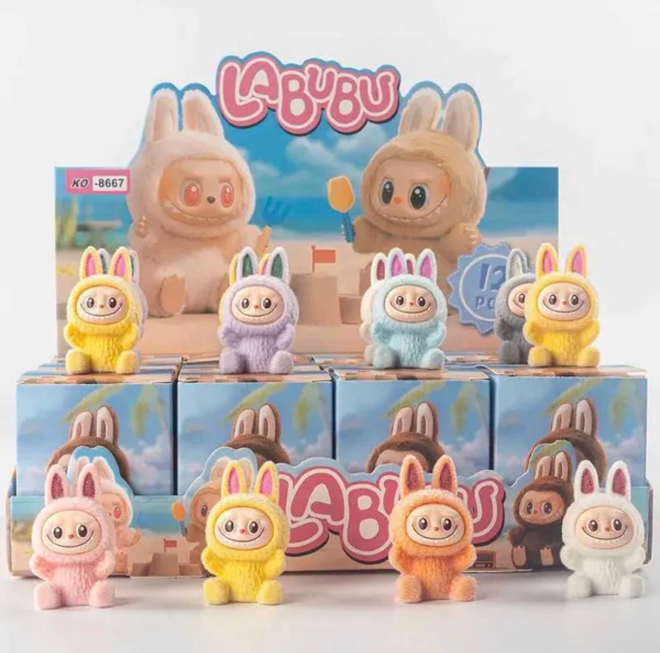 Labubu The Monsters Blind Box Set â€“ 12 Mini Anime Figures | Cute Collectible Dolls | 7cm Multicolor 12 Pack Labubu
