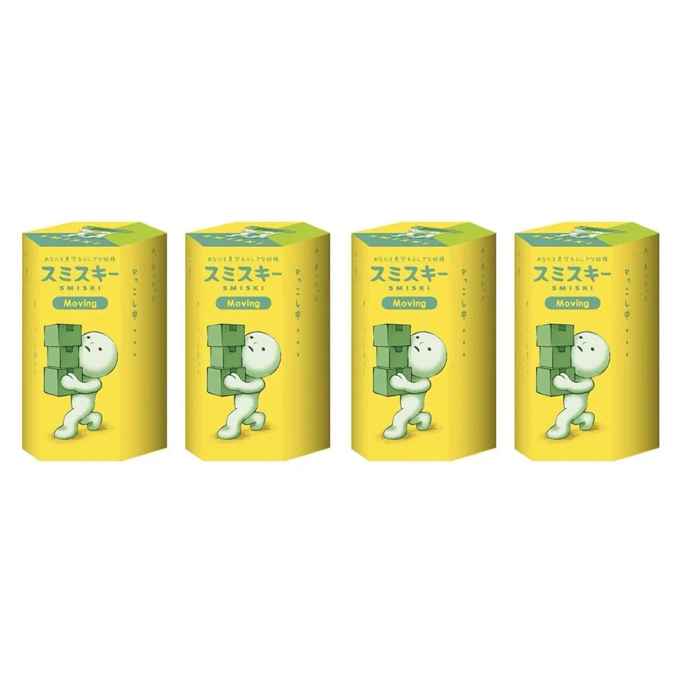 Smiski Life Worker Series – Glow-in-the-Dark Hippers Blind Box Figures | 12-Piece Tabletop Collectibles Green RANDOM 4PCS