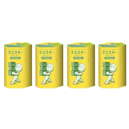 Smiski Life Worker Series – Glow-in-the-Dark Hippers Blind Box Figures | 12-Piece Tabletop Collectibles Green RANDOM 4PCS