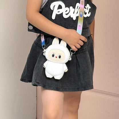 Labubu Macaron Mini Messenger Bag â€“ Soft Silicone Coin Purse