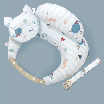 Adjustable Breastfeeding Nursing Pillow Blue