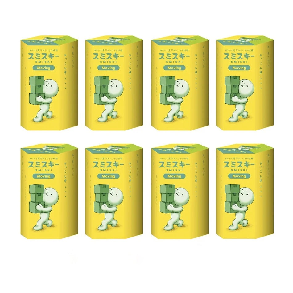 Smiski Life Worker Series – Glow-in-the-Dark Hippers Blind Box Figures | 12-Piece Tabletop Collectibles Green RANDOM 8PCS