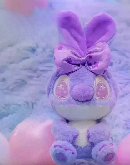 Disney Stitch Cosbi Plush Keychain Blind Box Grape milk