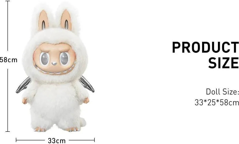 The Monsters Large Labubu Zimomo Angel in Clouds Vinyl Face Doll â€“ 58cm Designer Collectible