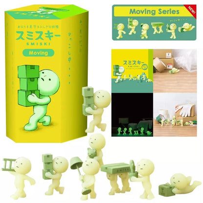 Smiski Hippers Toilet Glow-in-the-Dark â€“ Mini Blind Box Figure | Stick-On Character Toy