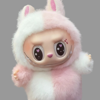 Dreamy Lattice Pink Labubu Plush (17cm)