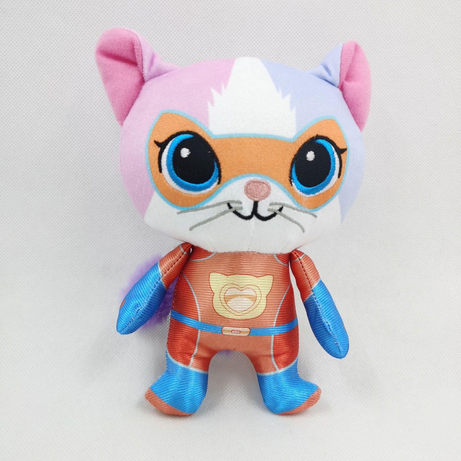 SuperKitties Plush Cat Team â€“ 18cm | Soft Hero Cat Plush Dolls