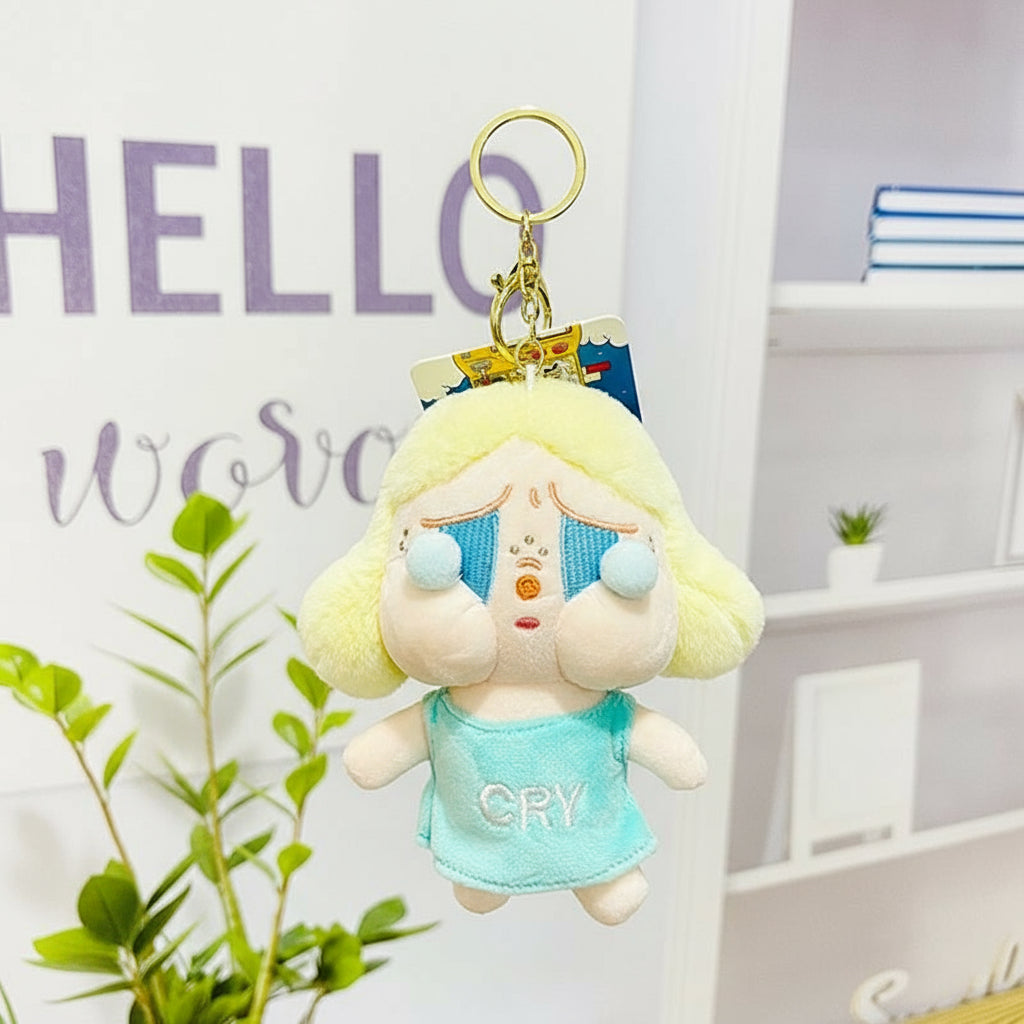POP MART Crybaby Plush Keychain â€“ 13cm Soft Character Accessory
