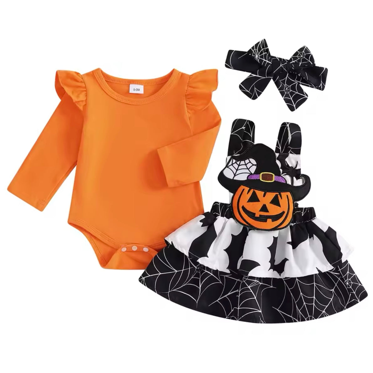 Baby Girls Halloween Bodysuit & Dress Costume (Age Newborn - 18M)