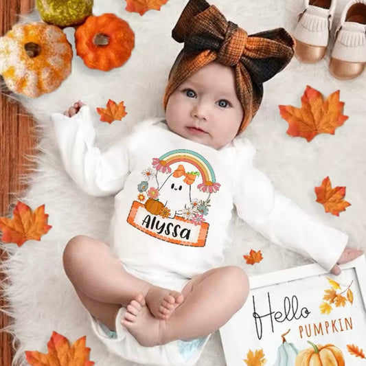 Baby Custom Halloween Bodysuit Personalised (Age 3M-24M)