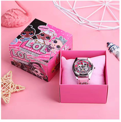 Children’s Character Watch & Gift Box Set – Disney, Marvel, Hello Kitty, LOL Surprise | Assorted Styles | Ages 3+ Multi LOL