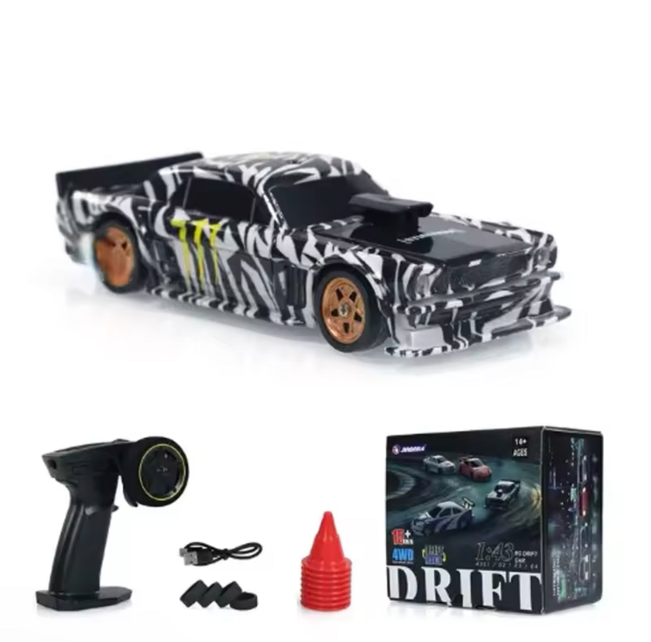 Jiabaile With Gyroscope 1:43 Mini Four-Wheel Drive Drift Remote Control Car