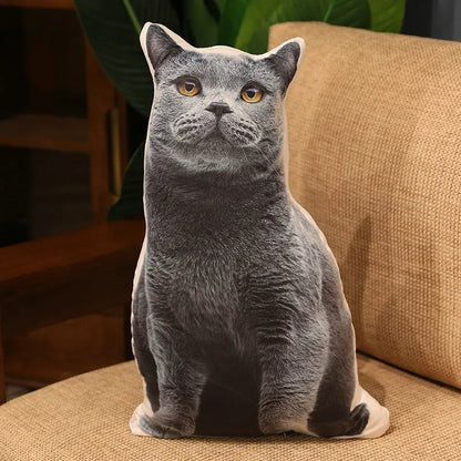 Plush Decorative Pillow British Shorthair Cat Stuffed Toy - 50CM