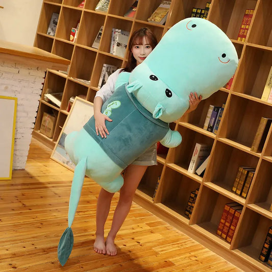 Plush Huge Cute Hippo Stuffed Pillow Toy - 60-150cm