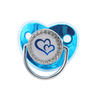 Luxury Rhinestone Baby Pacifier Crown Dummy