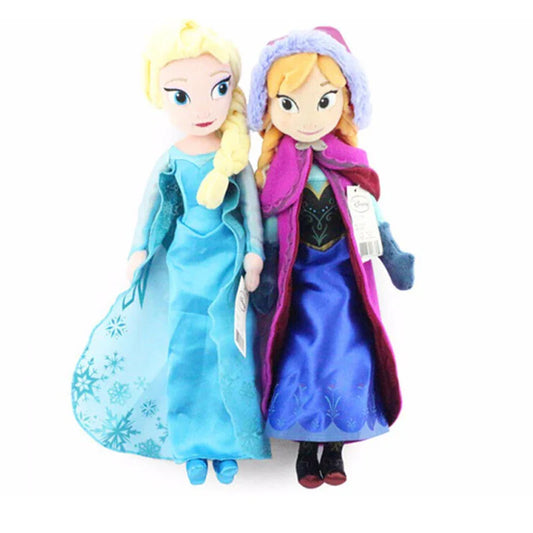Frozen Princess Anna & Elsa Plush Dolls â€“ 40cm Soft Stuffed Toys | Disney-Inspired Character Plushies