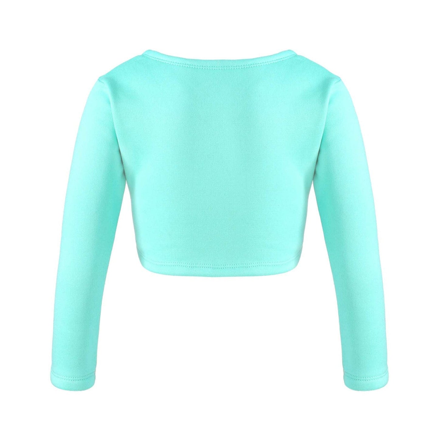 Girls Long Sleeve Wrap Crop Top (Age 5-16YRS)
