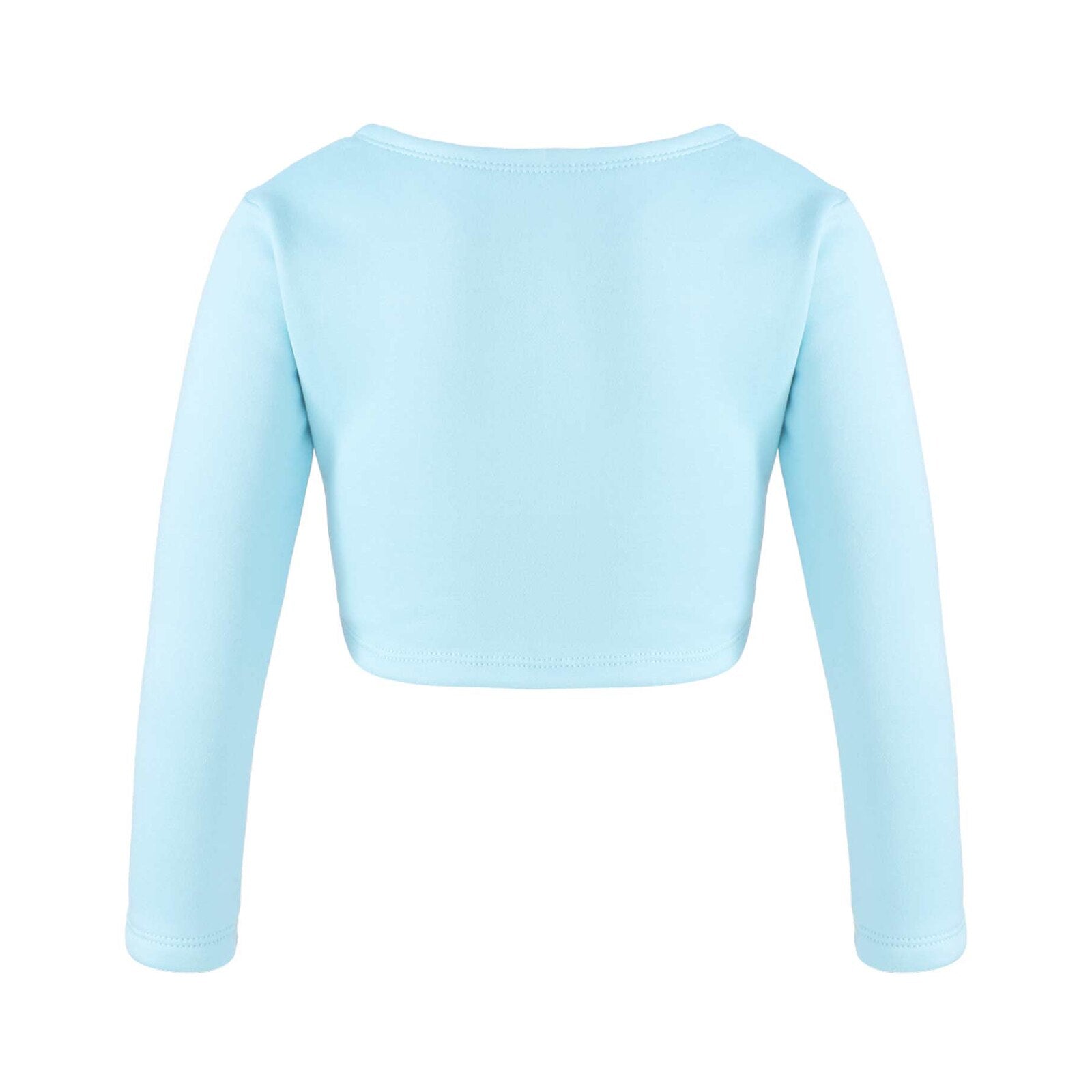 Girls Long Sleeve Wrap Crop Top (Age 5-16YRS)
