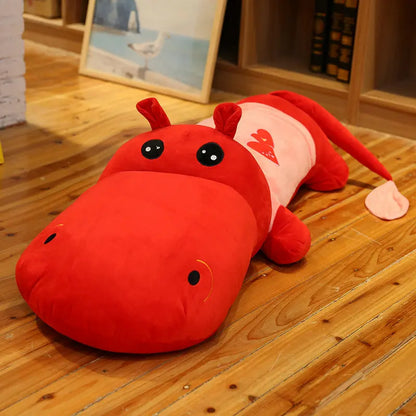 Plush Huge Cute Hippo Stuffed Pillow Toy - 60-150cm