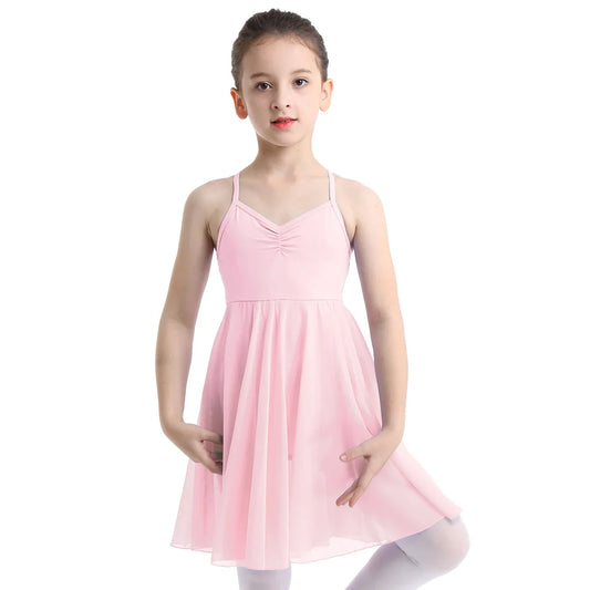 Girls Ballet Leotard Dance Dress (Age 24M-12 YRS)