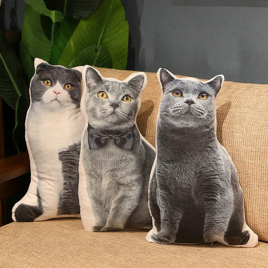 Plush Decorative Pillow British Shorthair Cat Stuffed Toy - 50CM