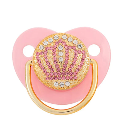 Baby Rhinestone Bling Pacifier Dummy Clip