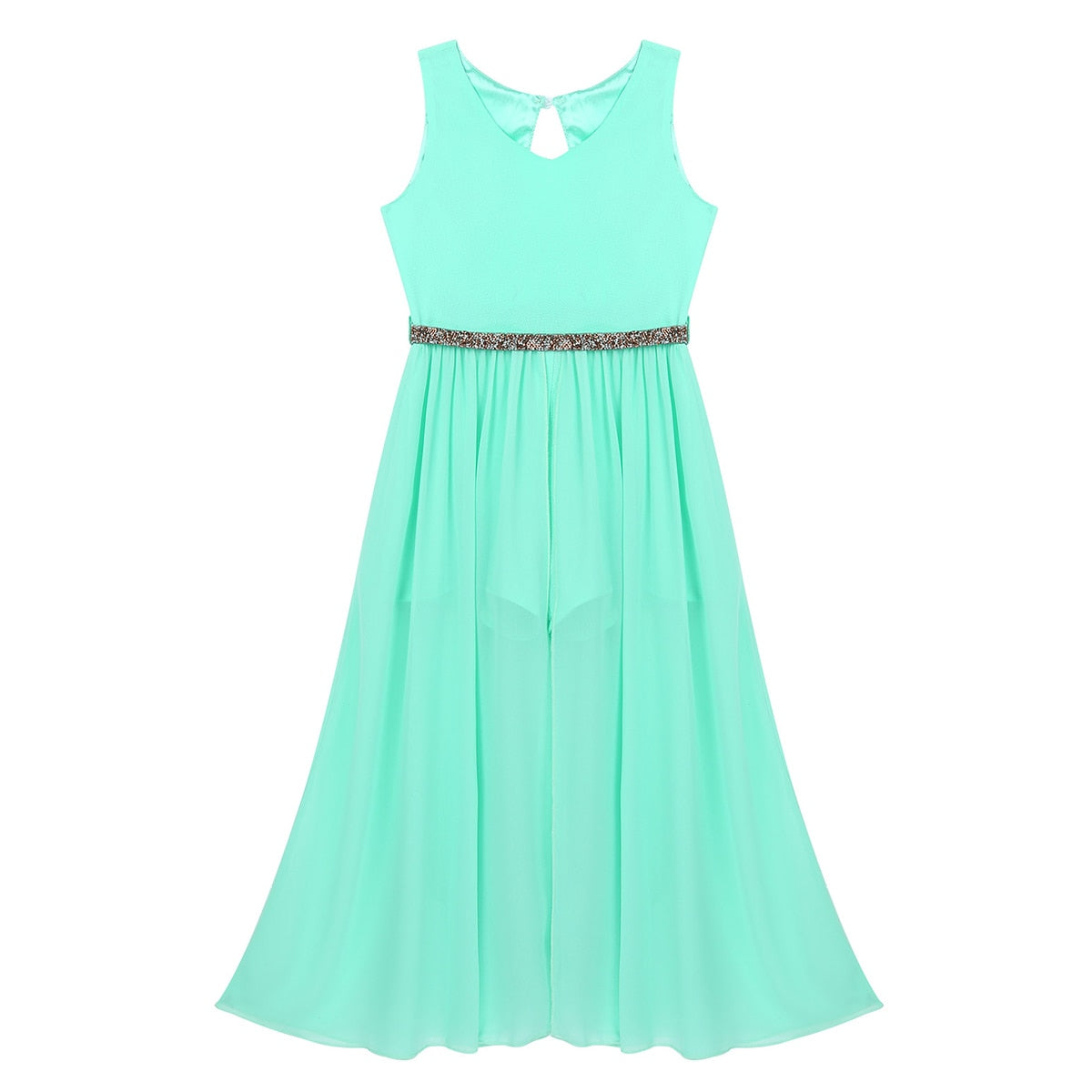 Girls Playsuit Floaty Dress (Age 4-16 Years)