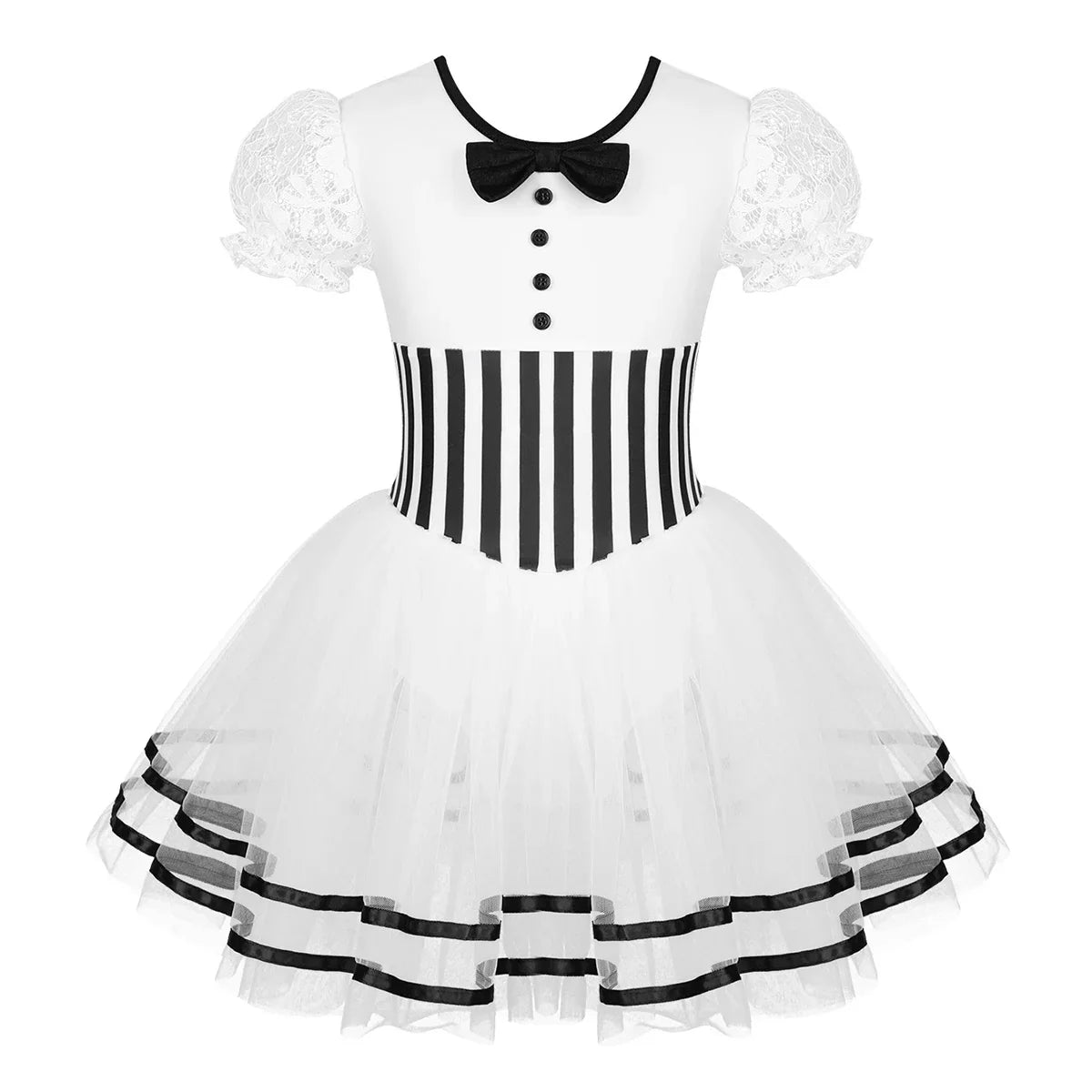 Girls Ballerina Fairy Prom Leotard Dress (Age 4-14 YRS)