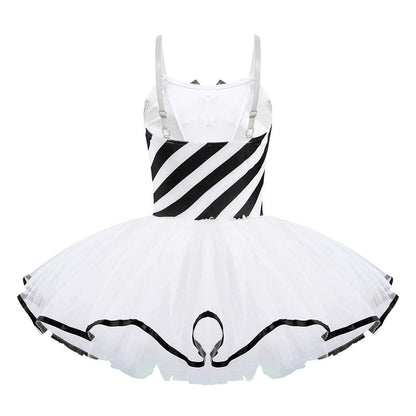 Girls Ballerina Fairy Prom Leotard Dress (Age 4-14 YRS)