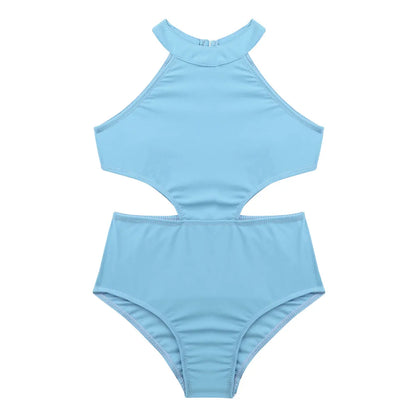 Girls Ballet Dance Halter Leotard (Age 5-12YRS)