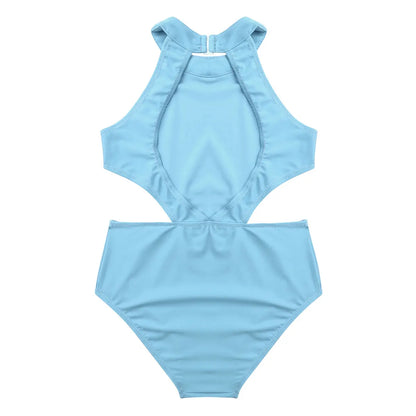 Girls Ballet Dance Halter Leotard (Age 5-12YRS)