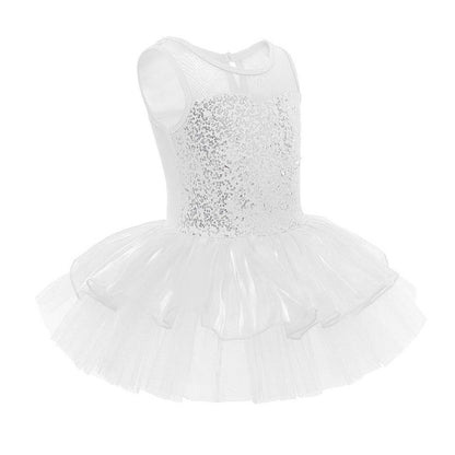 Girls Sequin Ballet Tutu Dress (Age 3-14YRS)
